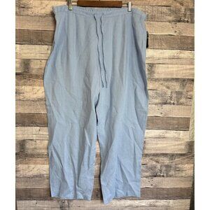 Sag Harbor Ladies Size 1X Blue Dress Pants High Rise Wide Leg NWT